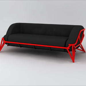 Диван "Хай-Тек Мото" - Офисно-студийная мебель, диван в современном стиле, диван в стиле хайтек, дизайнерский диван, стильный диван, современный дизайн диванов.